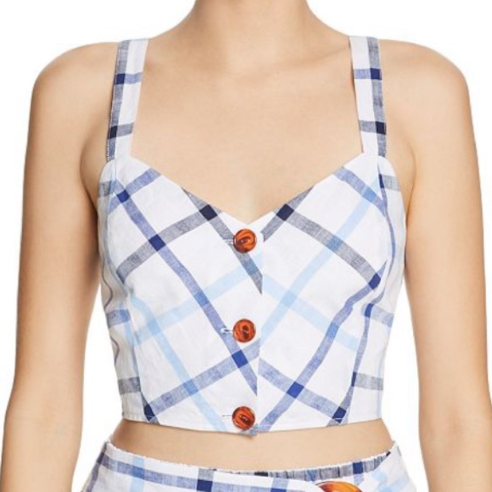Red Carter Crop Top Tank